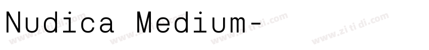 Nudica Medium字体转换